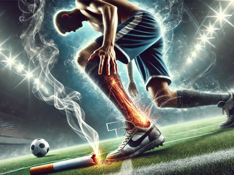 Risque de blessure pour les sportifs fumeur