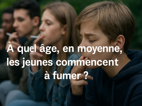 A quel age les jeunes commence à fumer la ciagarette en France