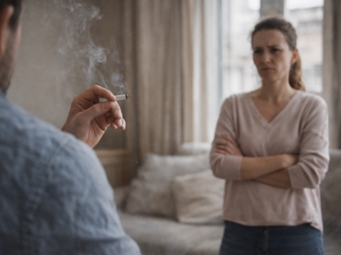 continuer de fumer quand l'autre décide d'arrêter