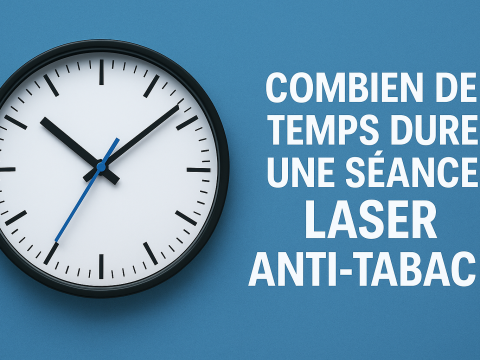 l'image illustre le titre, combien de temps dure une séance laser anti tabac