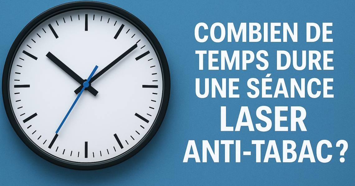 l'image illustre le titre, combien de temps dure une séance laser anti tabac