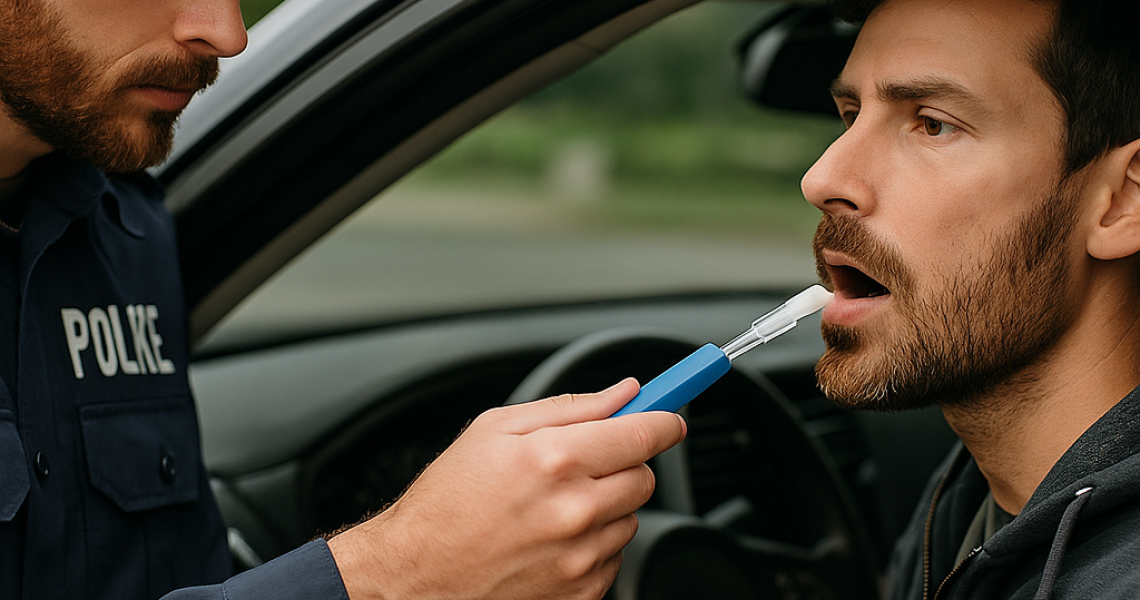 Contrôle routier CBD positif THC