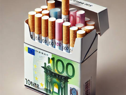 Le prix d'un paquet de cigarette augmente en france