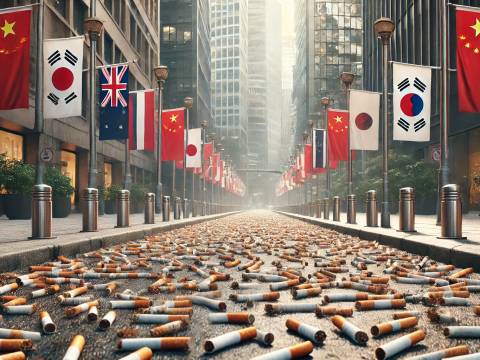 Les pays se révolte pour luter contre la polution du au tabac