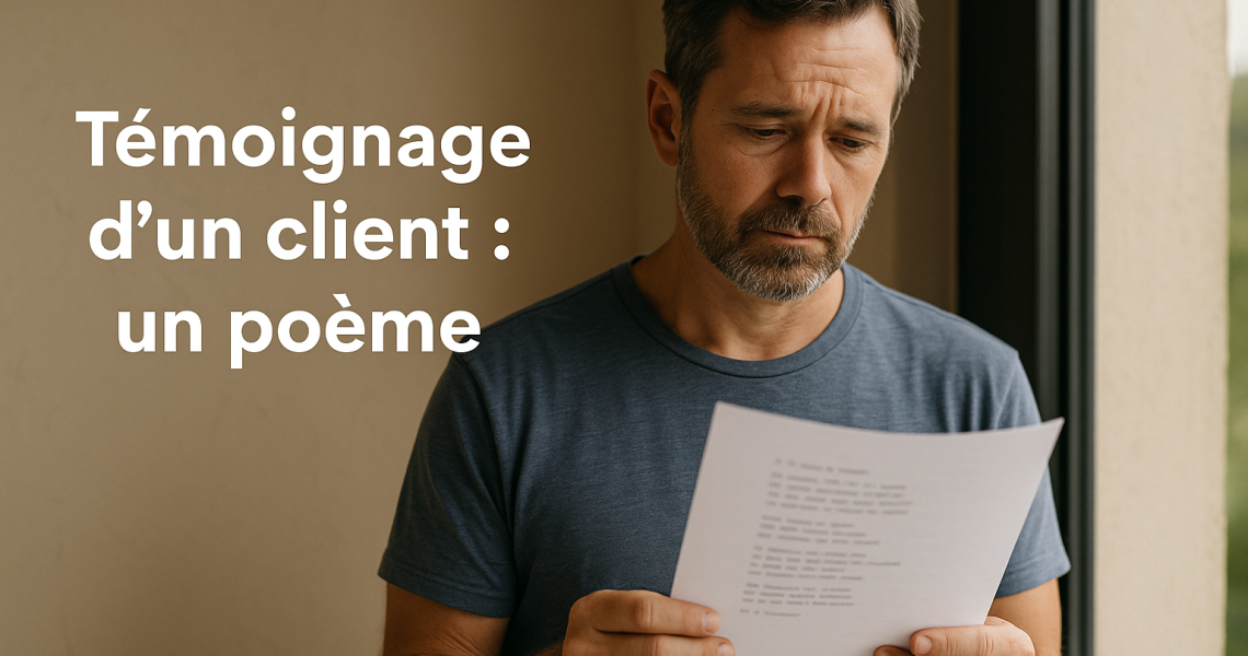 Poeme réalisé par un client pour nous remercier d'avoir arrêter de fumer