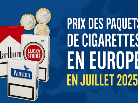 Prix des paquets de cigarette en europe en 2025