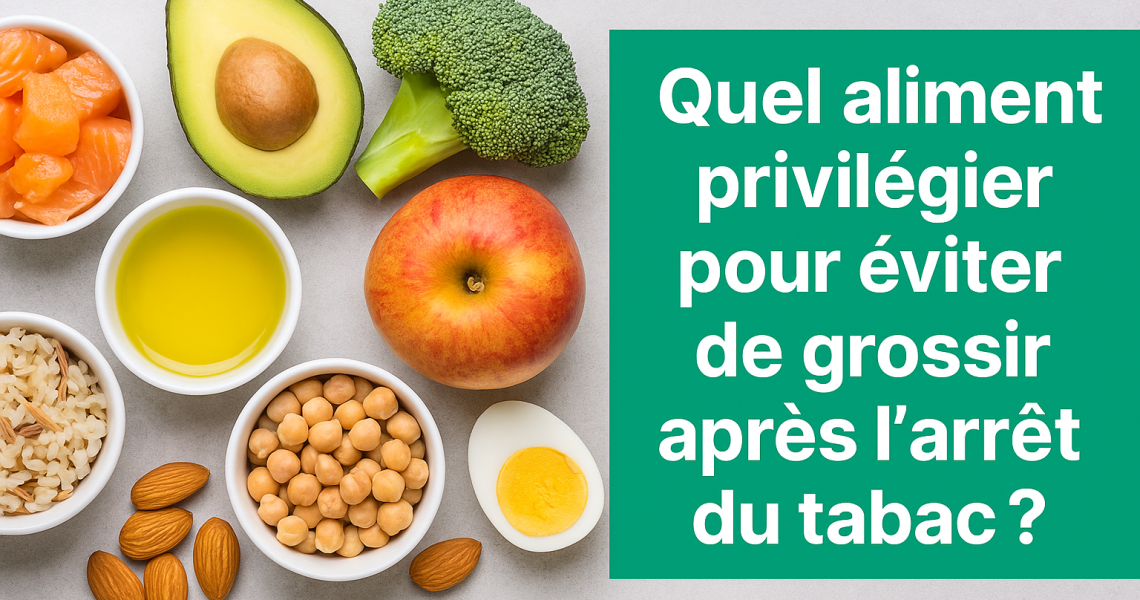 Quel aliment priviligier pour éviter de grossir après l'arrêt du tabac ?
