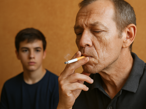 fumer jeune vieillira la peau de vos enfants